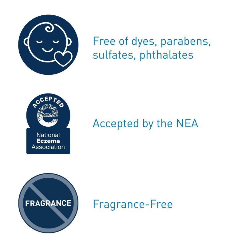 slide 4 of 10, CeraVe Baby Gentle Bath Wash and Shampoo - 8 fl oz, 8 fl oz