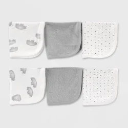 Carter's Just One You® Baby Bear Washcloths - Gray
