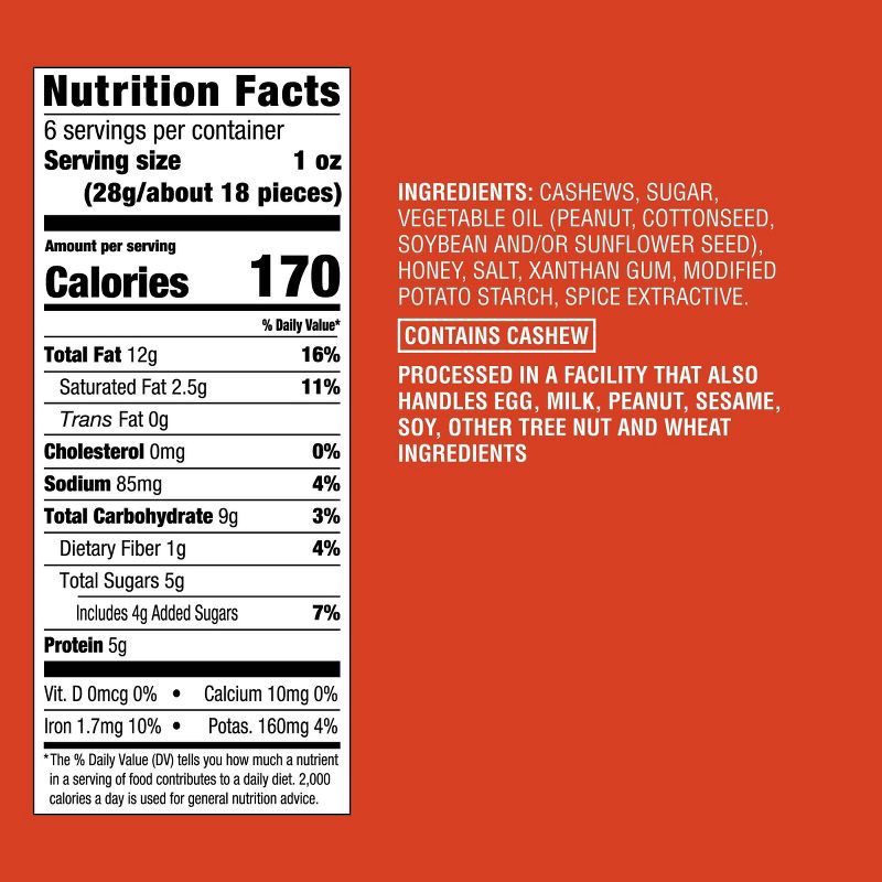 slide 4 of 4, Hot Honey Cashews - 6oz - Good & Gather™, 6 oz