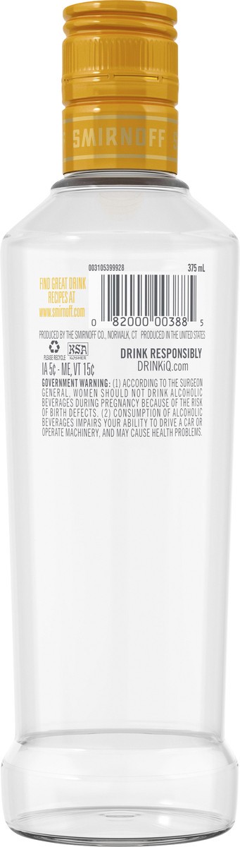 slide 2 of 3, Smirnoff Orange Vodka, 375 ml