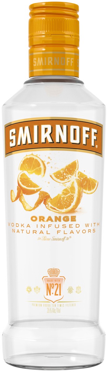 slide 1 of 3, Smirnoff Orange Vodka, 375 ml