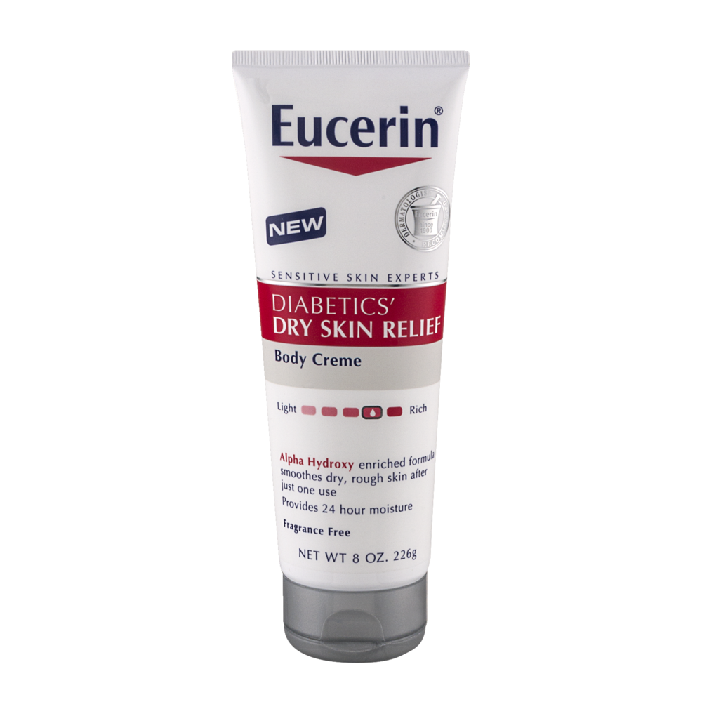 slide 1 of 1, Eucerin Diabetics Dry Skin Cream, 8 oz