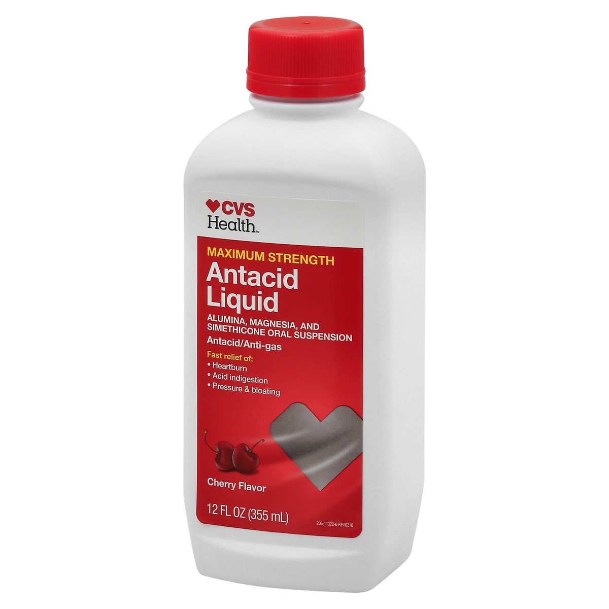 slide 2 of 10, CVS Health Maximum Strength Antacid Liquid, Cherry, 12 Oz, 1 ct