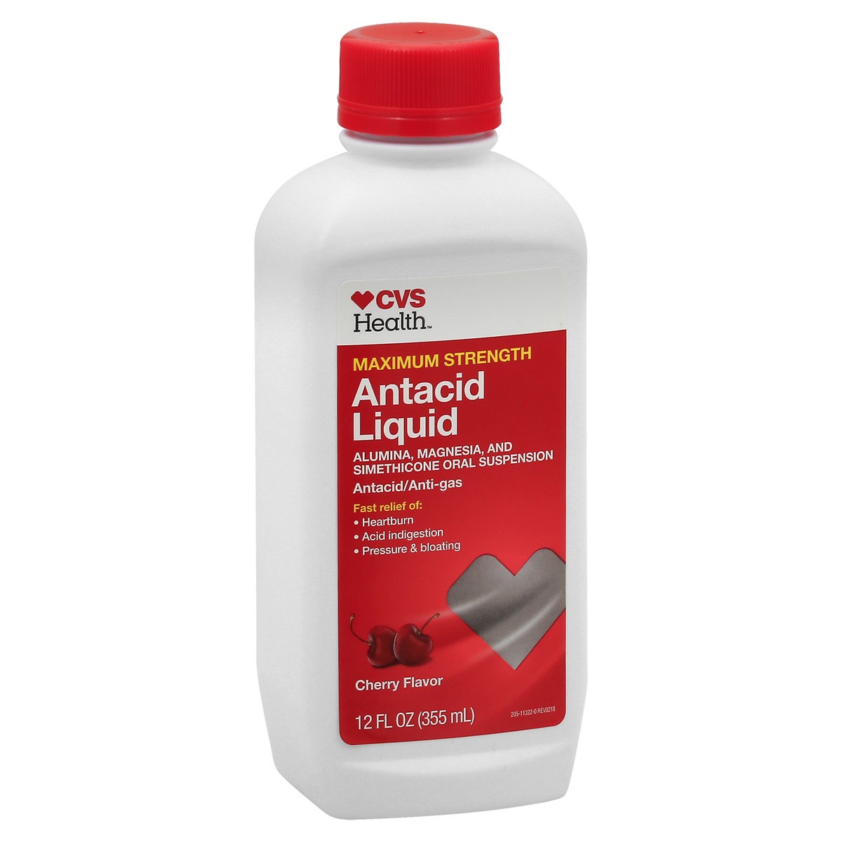 slide 8 of 10, CVS Health Maximum Strength Antacid Liquid, Cherry, 12 Oz, 1 ct