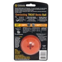 slide 3 of 5, Starmark Everlasting Bento Ball with Dental Treat in Orange, SM