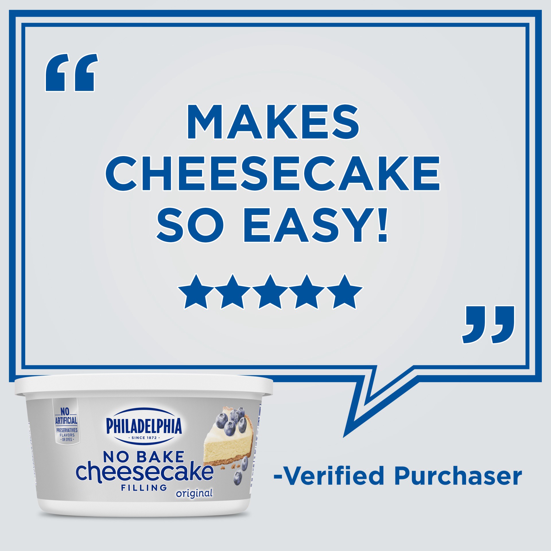 slide 6 of 10, Philadelphia No Bake Original Cheesecake Filling, 24.3 oz Tub, 24.3 oz