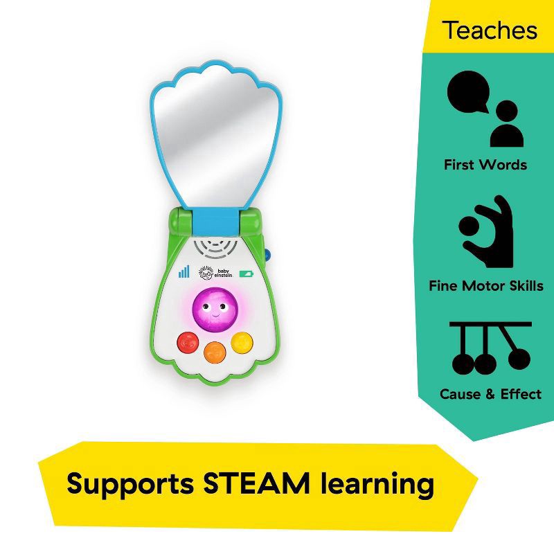 slide 5 of 16, Baby Einstein Ocean Explorers Shell Phone Musical Toy Telephone, 1 ct