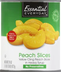 Essential Everyday Peach Slices in Heavy Syrup