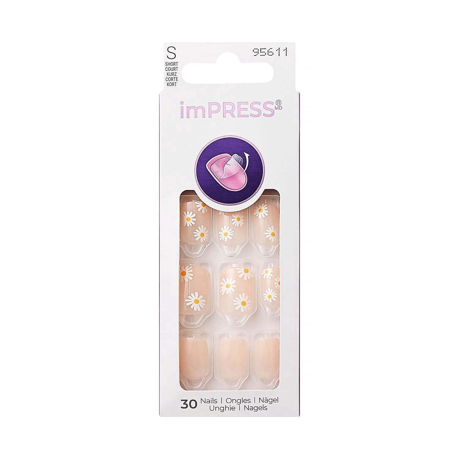 slide 1 of 1, KISS NAIL Kiss Impress Nails, Sweet Fantasy, 1 ct