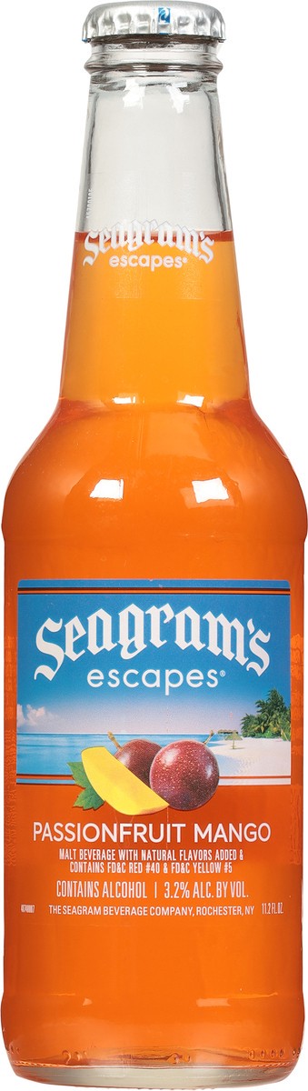 slide 4 of 9, Seagram's Passionfruit Mango Malt Beverage 11.2 fl oz, 11.2 fl oz