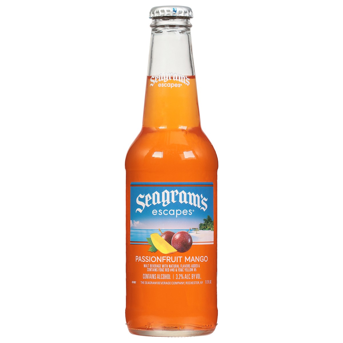 slide 9 of 9, Seagram's Passionfruit Mango Malt Beverage 11.2 fl oz, 11.2 fl oz