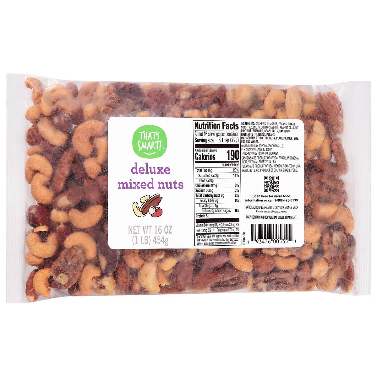 slide 5 of 9, That's Smart! Deluxe Mixed Nuts - 16 oz, 16 oz