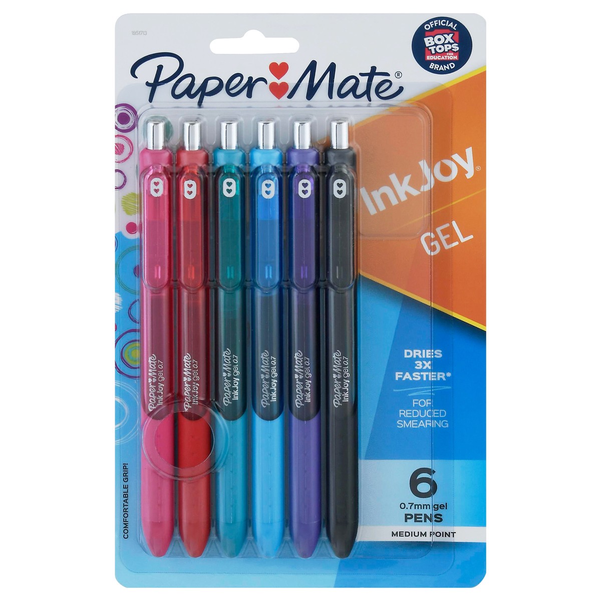 slide 1 of 1, Paper Mate Inkjoy Medium Point Gel Pens Assorted, 6 ct