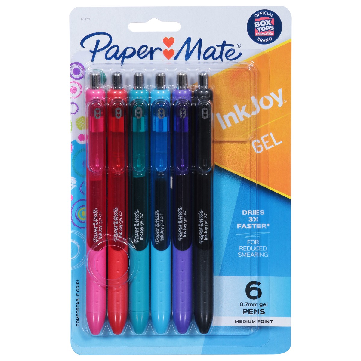 slide 1 of 10, Paper Mate InkJoy 0.7 mm Medium Point Gel Pens 6 ea, 6 ct