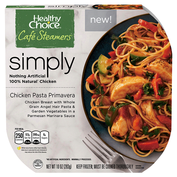 slide 1 of 1, Healthy Choice Simply Steamers Chicken Pasta Primavera , 10 oz