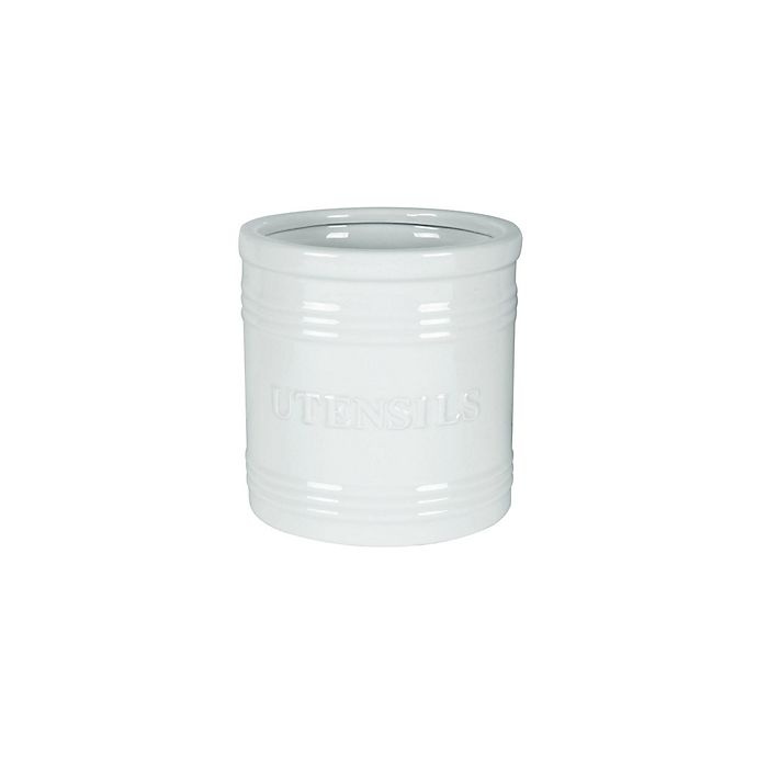 slide 1 of 1, Everyday White by Fitz and Floyd Bistro Utensil Crock, 1 ct