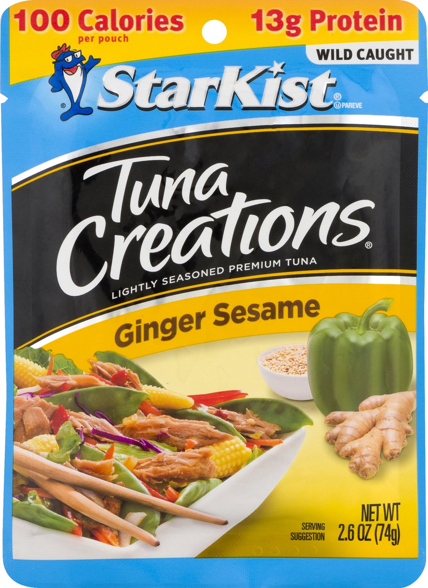 slide 4 of 9, StarKist Tuna Creations Ginger Sesame Tuna 2.6 oz, 2.6 oz