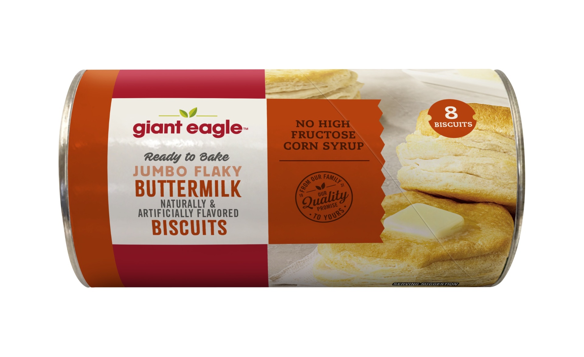 slide 1 of 1, Giant Eagle Jumbo Flaky Buttermilk Biscuits, Ready To Bake, 16 oz