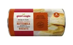 Giant Eagle Jumbo Flaky Buttermilk Biscuits, Ready To Bake