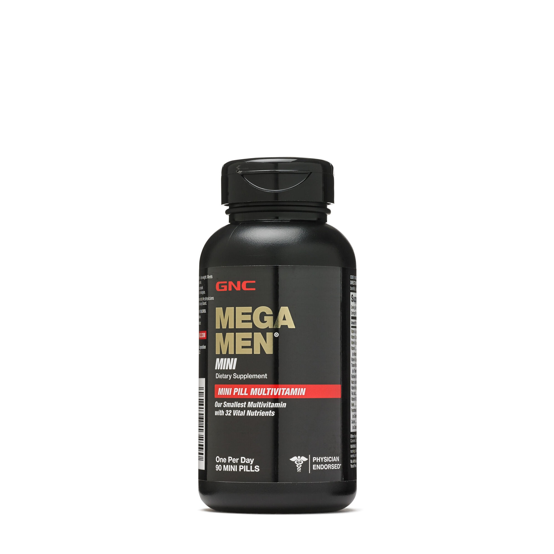 slide 1 of 1, GNC Mega Men Mini - NEW 60% Smaller, 90 ct