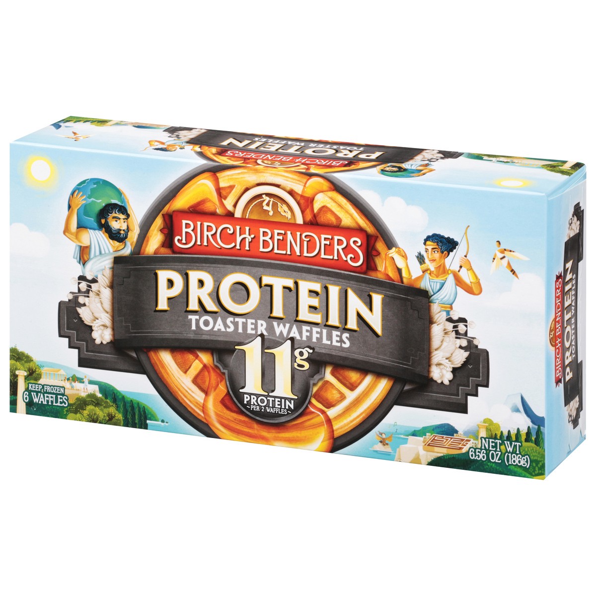 slide 2 of 14, Birch Benders Protein Toaster Waffles 6 ea, 6 ct