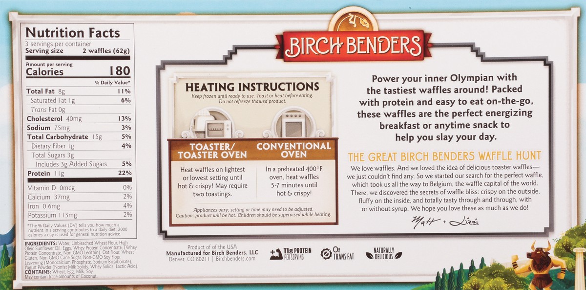 slide 12 of 14, Birch Benders Protein Toaster Waffles 6 ea, 6 ct