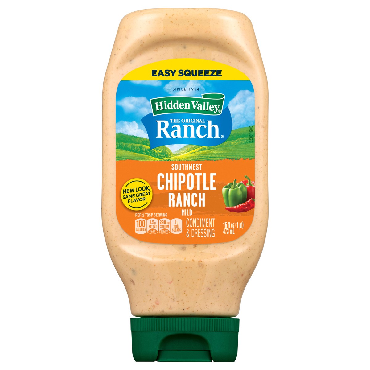 slide 1 of 13, Hidden Valley Farmhouse Originals Southwest Chipotle Salad Dressing & Topping, 16 fl oz