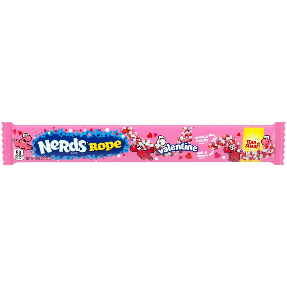 slide 1 of 1, Nerds Rope Valentine's Day Candy Tear and Share, 0.92 oz