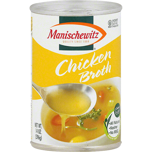 slide 3 of 3, Manischewitz Chicken Broth, 14 oz