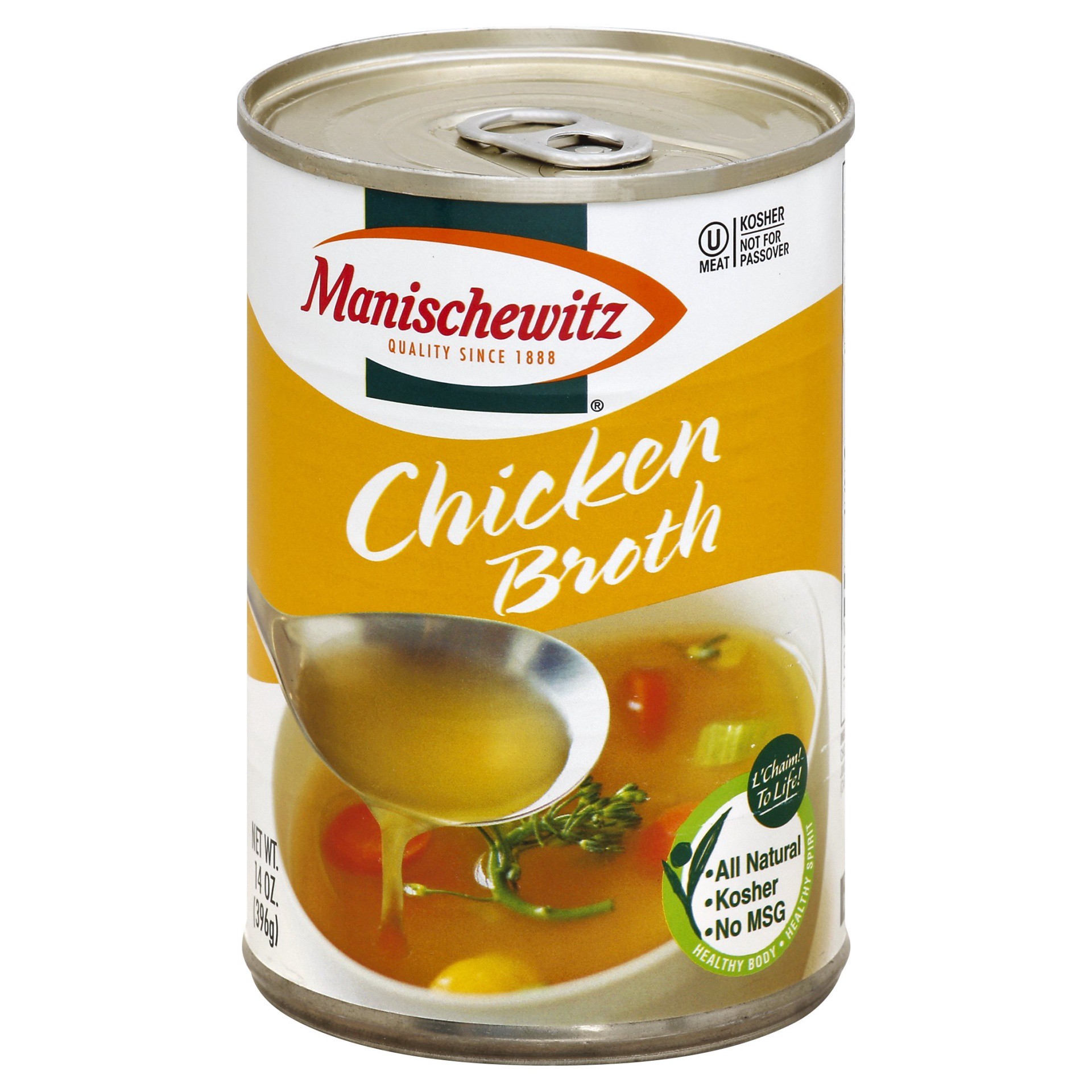 slide 1 of 3, Manischewitz Chicken Broth, 14 oz