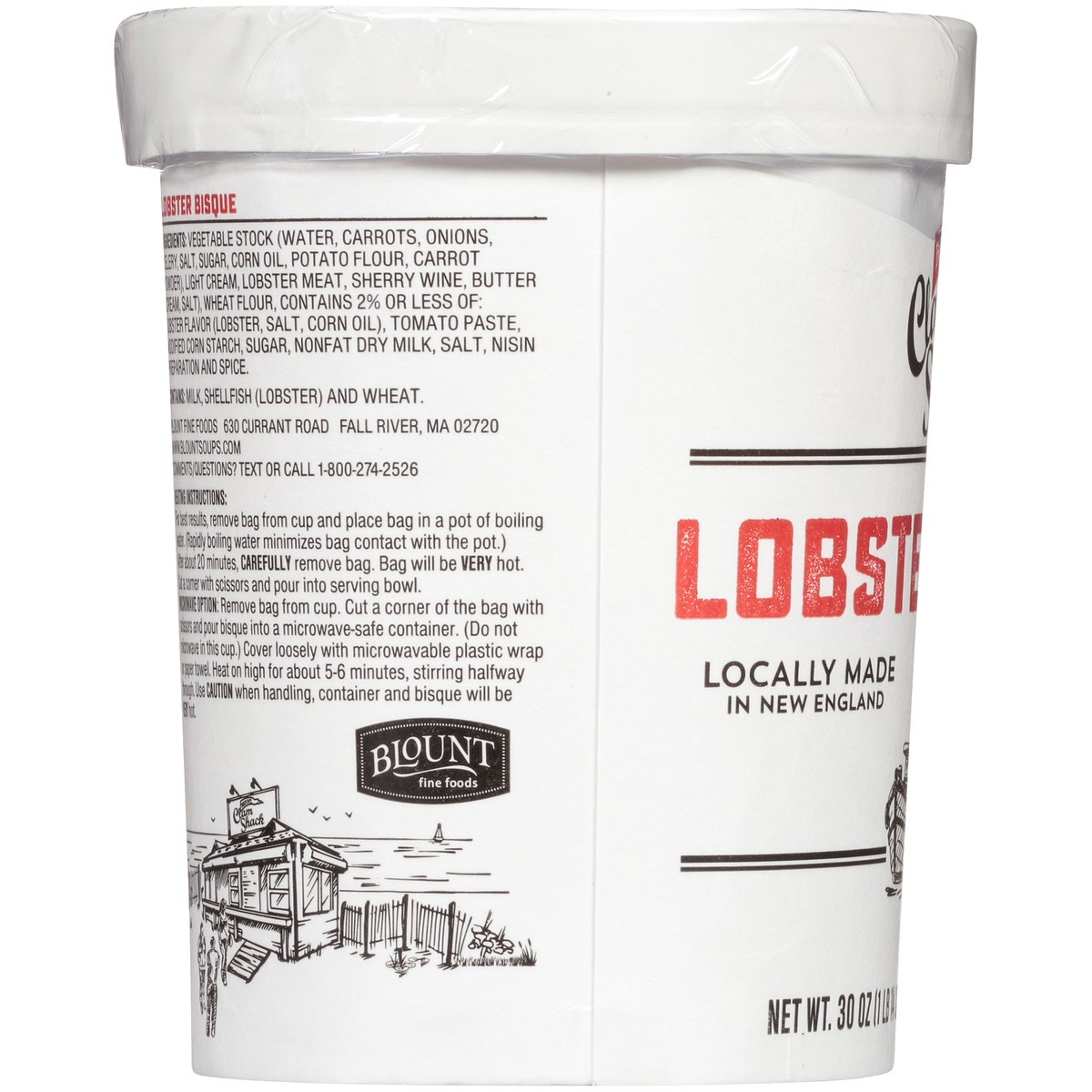 slide 5 of 11, Blount Clam Shack Lobster Bisque, Soup, 30 OZ Bag-In-Cup, 30 oz