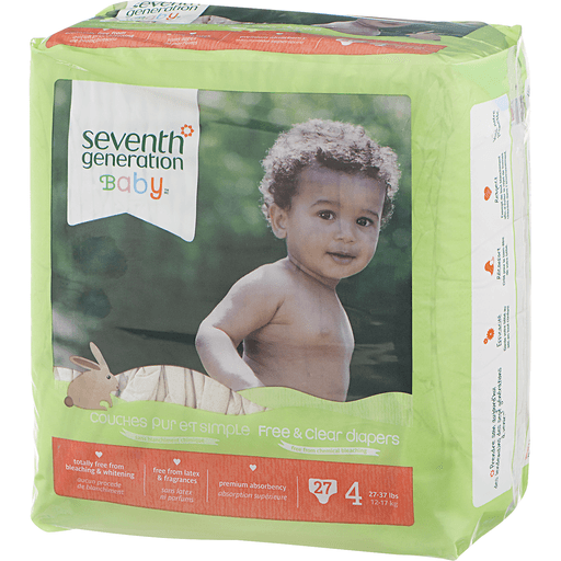 slide 5 of 8, Seventh Generation Free & Clear Baby Diapers with Animal Prints Size 4, 22 ct; 37 lb; Size 4; Size 4; Size 4; Size 4; Size 4; Size 4; Size 4