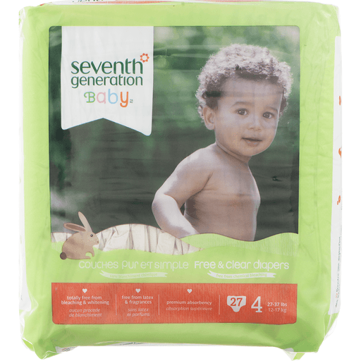 slide 7 of 8, Seventh Generation Free & Clear Baby Diapers with Animal Prints Size 4, 22 ct; 37 lb; Size 4; Size 4; Size 4; Size 4; Size 4; Size 4; Size 4