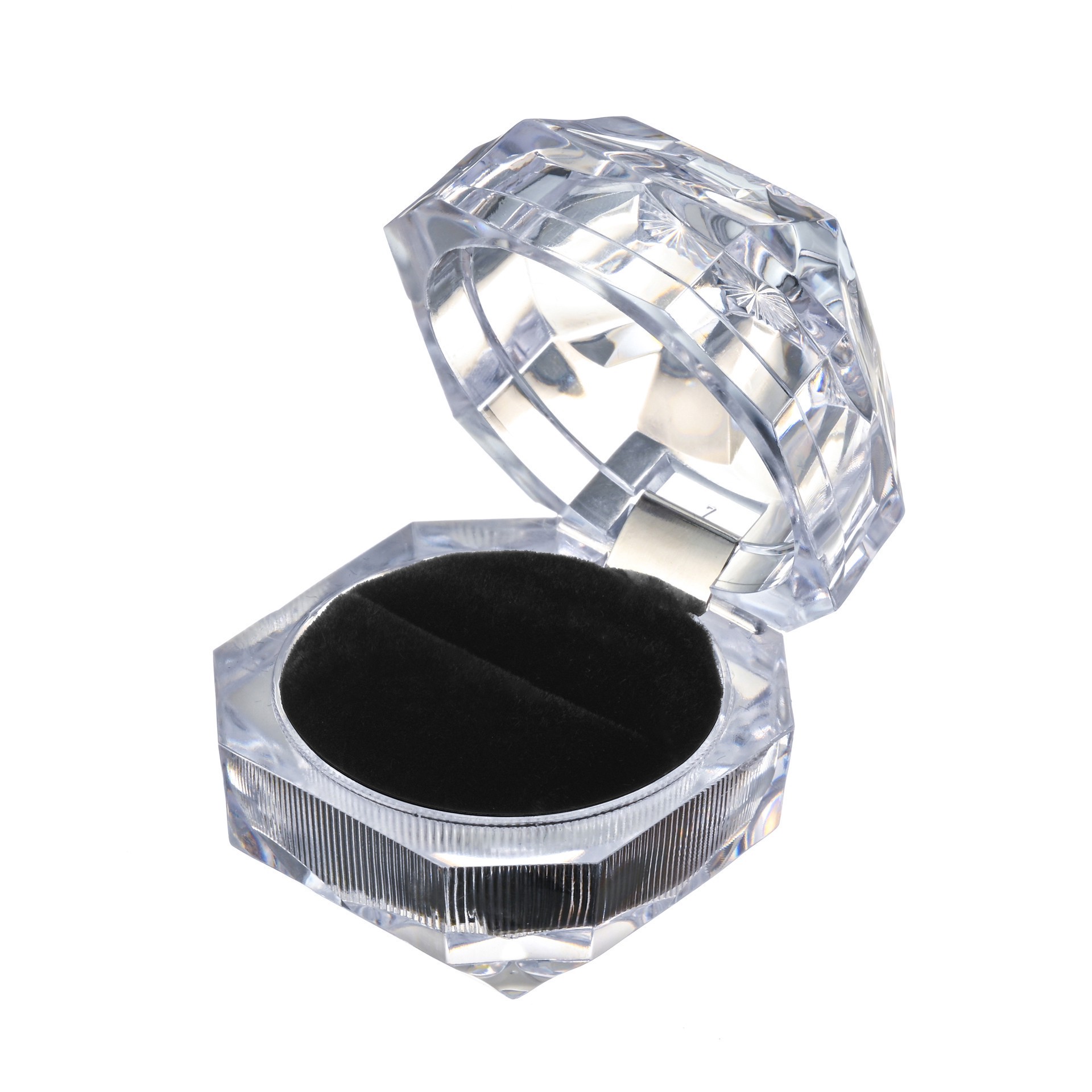 slide 2 of 3, Clear Acrylic Ring Box By Bead Landing, 1 ct