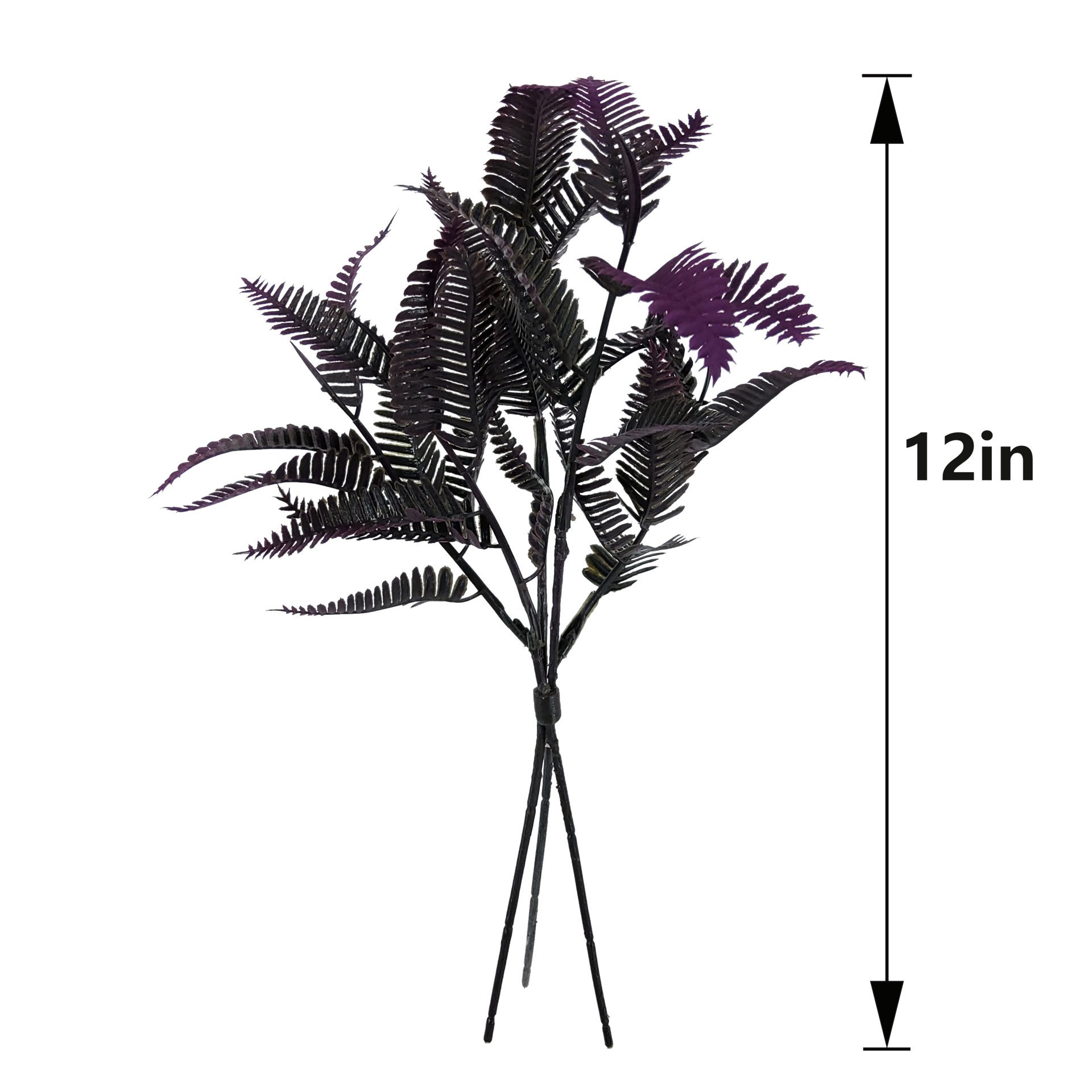 slide 3 of 3, 12" Mini Fern Bundle By Ashland, 4 in x 2 in x 12 in