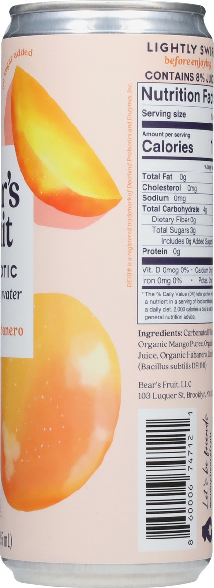 slide 2 of 14, Bears Fruits Probio Mango Hab Sprkl, 12 oz