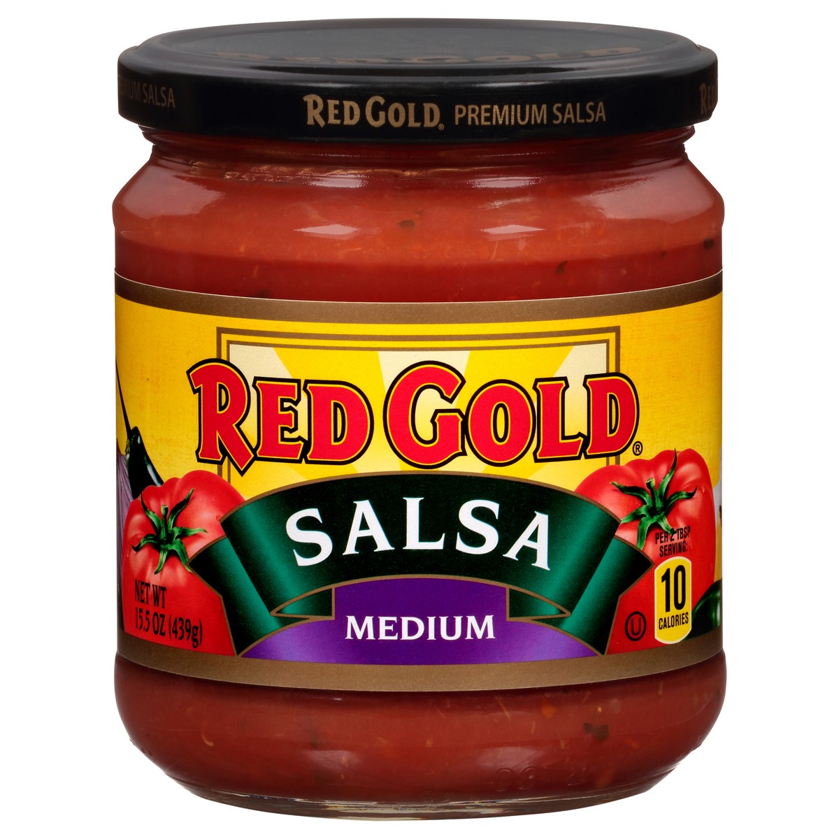 slide 4 of 12, Red Gold Medium Salsa 15.5 oz. Jar, 15.5 oz