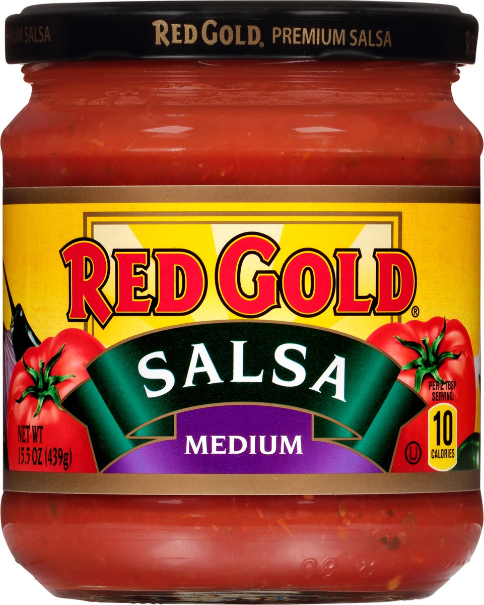 slide 5 of 12, Red Gold Medium Salsa 15.5 oz. Jar, 15.5 oz