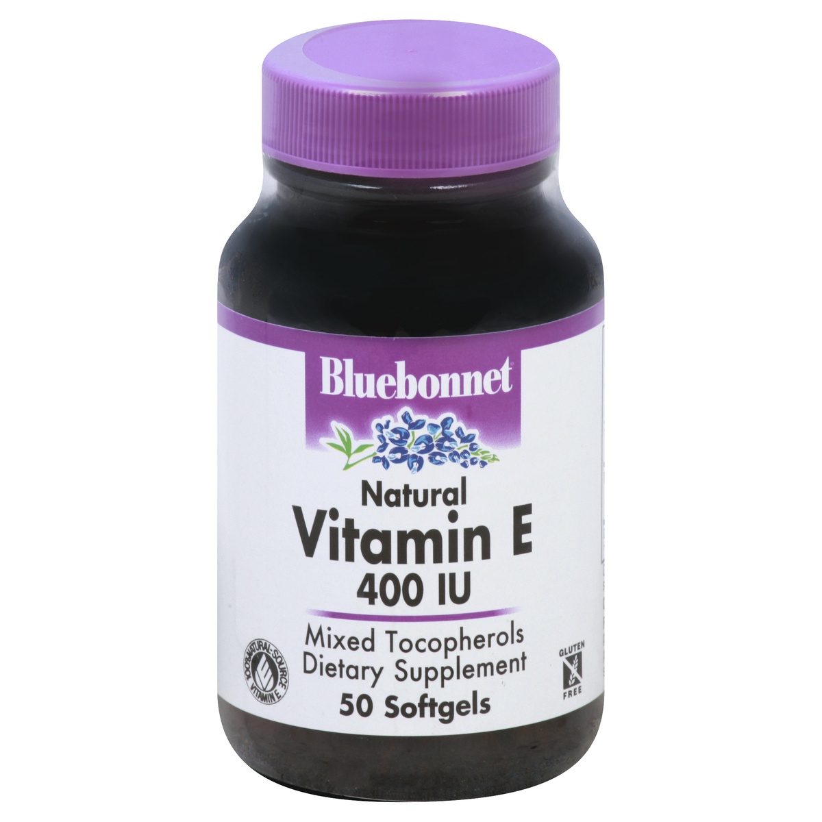 slide 1 of 1, Bluebonnet Nutrition Natural Vitamin E 400 IU Mixed Softgels, 50 ct