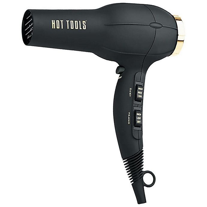 slide 1 of 1, Hot Tools Turbo Ionic Dryer - Black/Gold, 1 ct