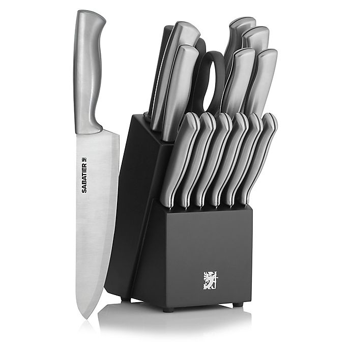 slide 1 of 3, Sabatier Knife Block Set, 15 ct