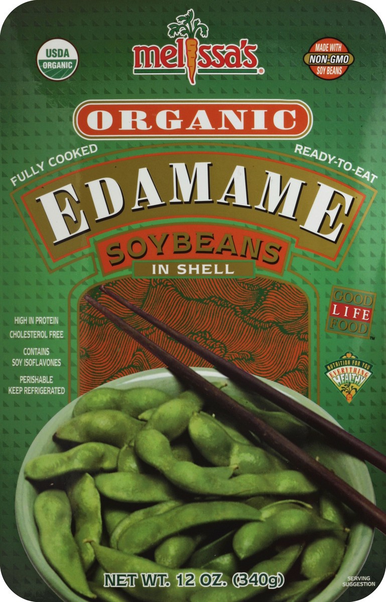 slide 3 of 4, Melissa's Organic Edamame With Shell, 12 oz