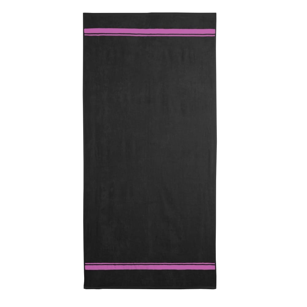 slide 1 of 1, HD Designs Outdoors Solid Beach Towel - Jet Black, 1 ct