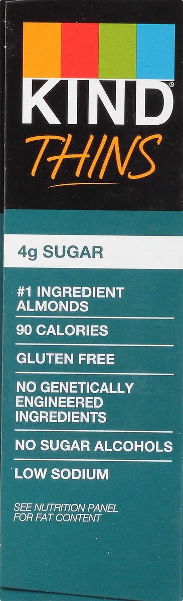 slide 7 of 10, KIND Thins Dark Chocolate Nuts & Sea Salt , 7.4 oz