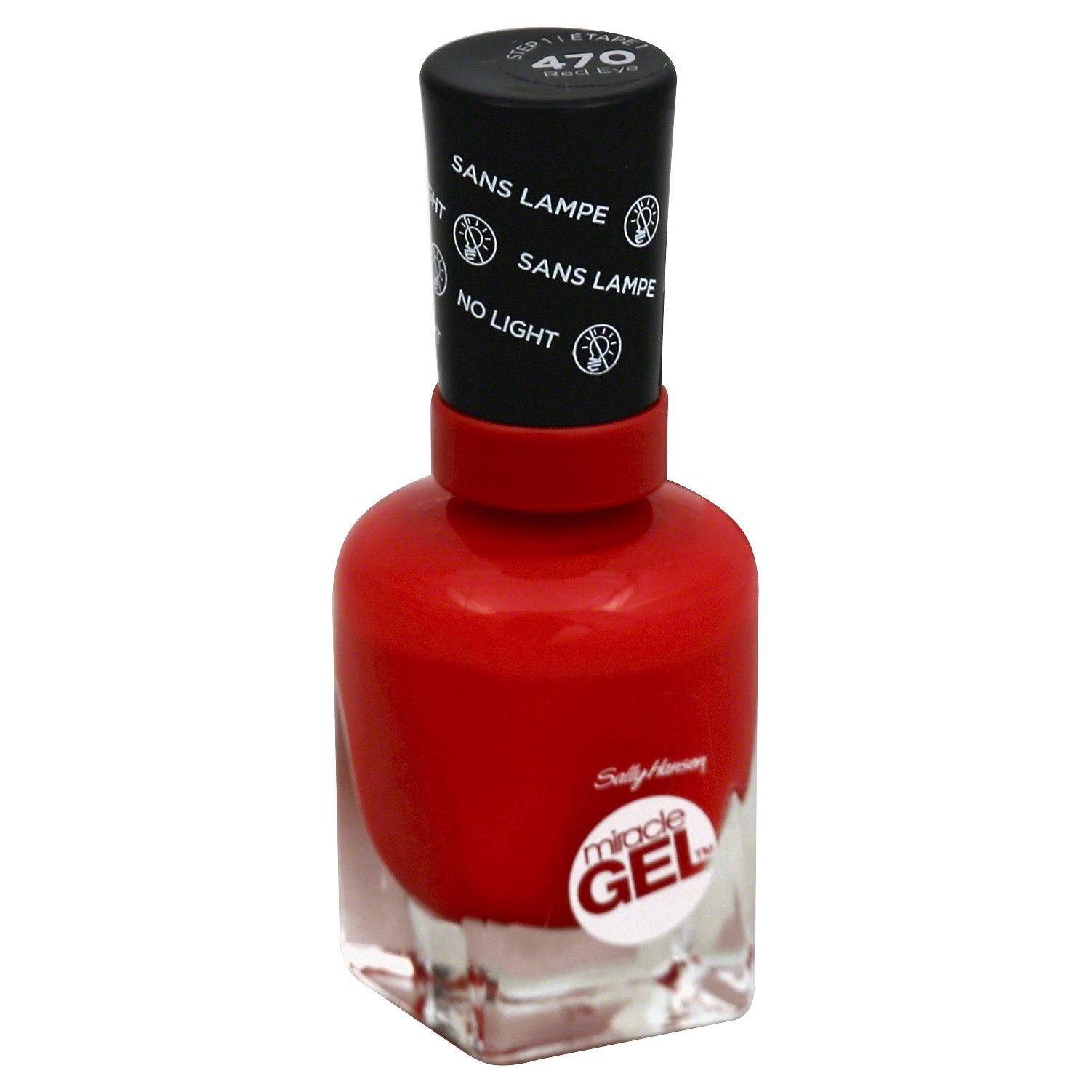 slide 1 of 3, Sally Hansen Miracle Gel Nail Polish - Red Eye 470, 0.5 fl oz