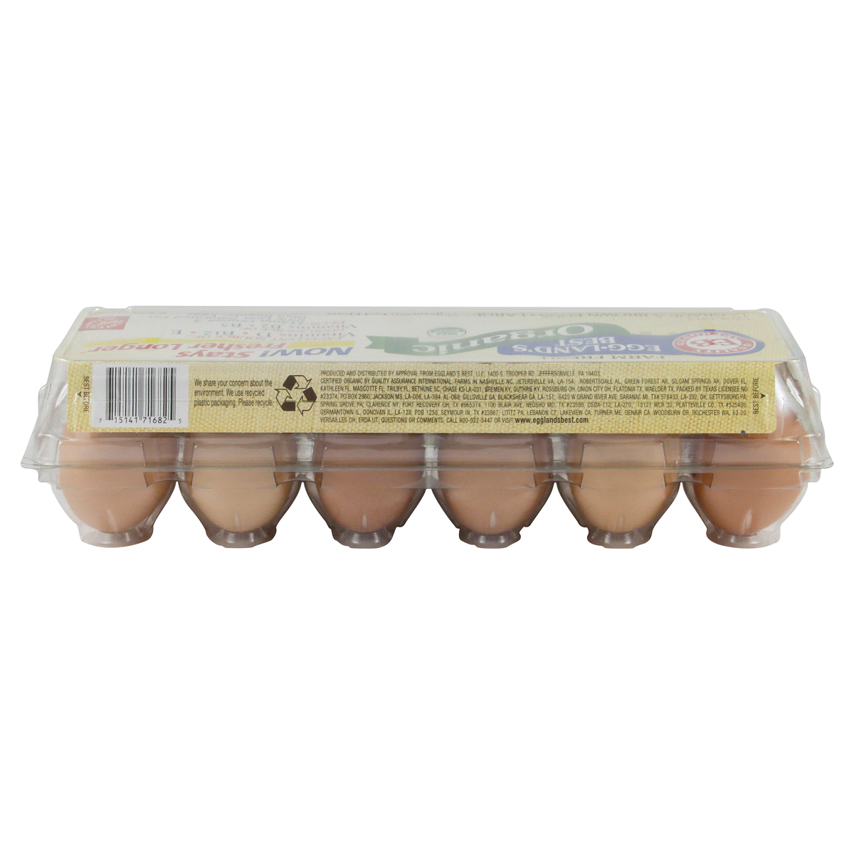 slide 4 of 5, Eggland's Best Organic Cage Free Grade A Brown Eggs Large, 12 ct