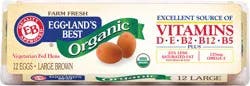 Eggland's Best 100% USDA Organic Certified Large Brown Eggs, 12 count