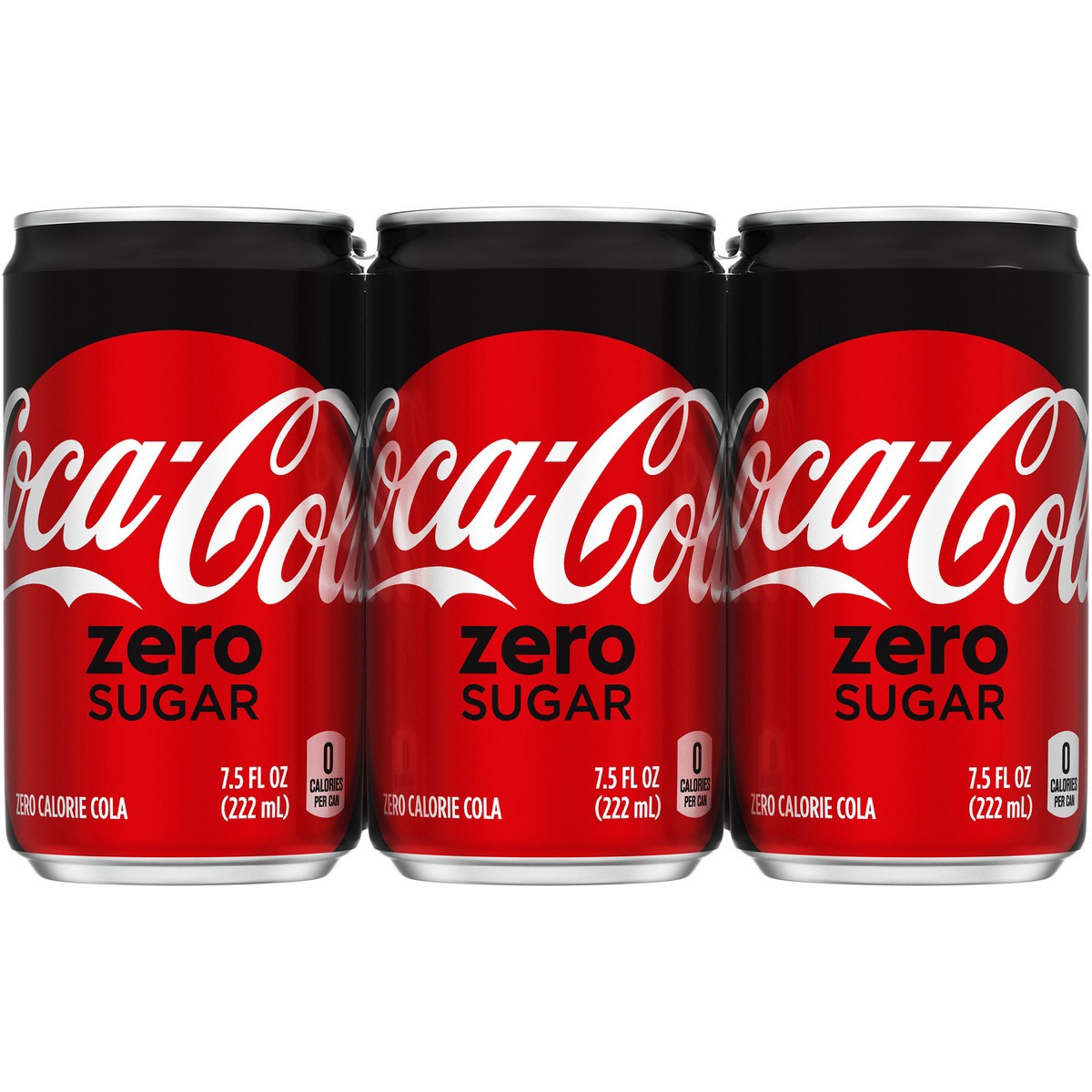 slide 3 of 8, Coca-Cola Coke Zero Soda, 6 ct; 7.5 oz