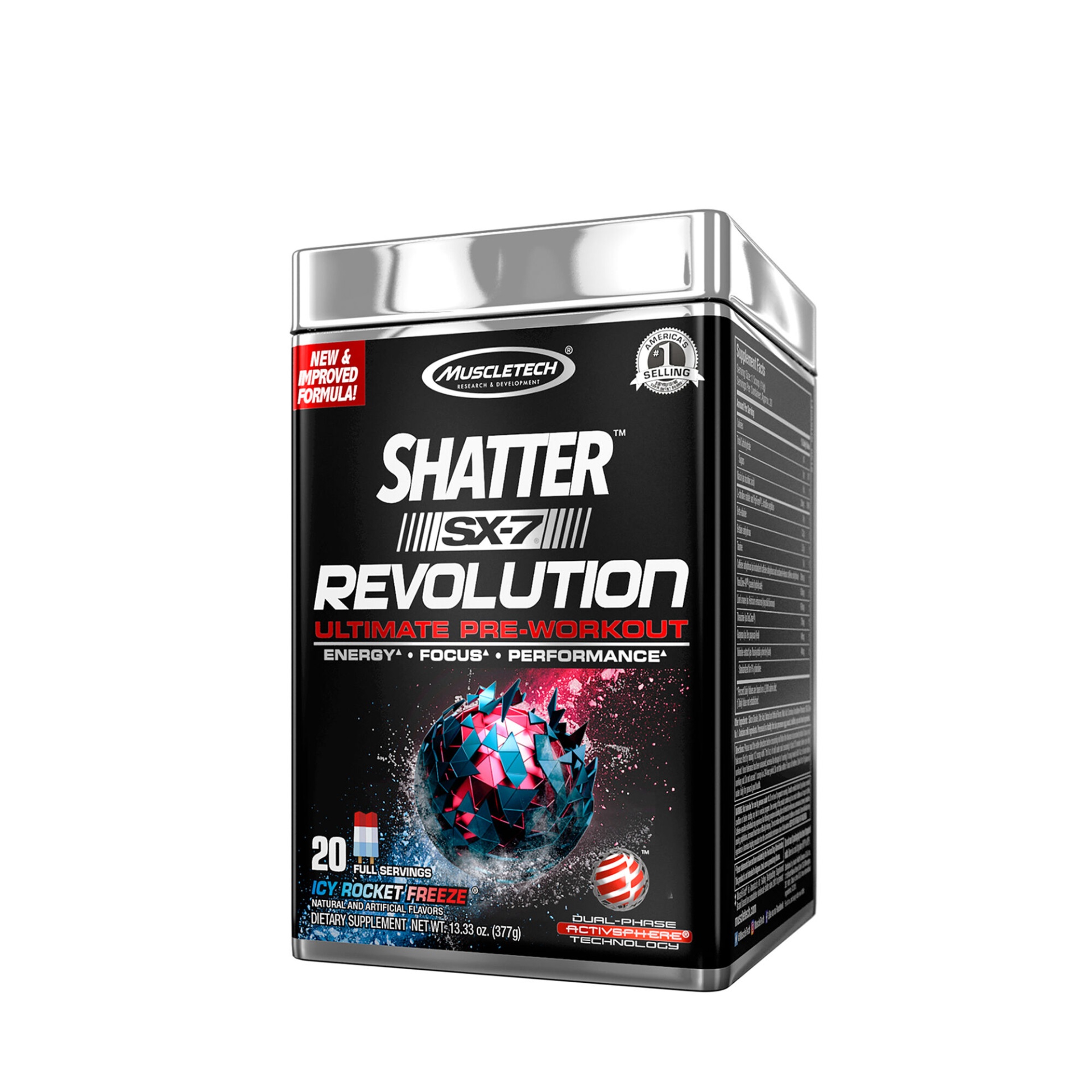 slide 1 of 1, MuscleTech Shatter SX-7 Revolution - Icy Rocket Freeze, 1 ct