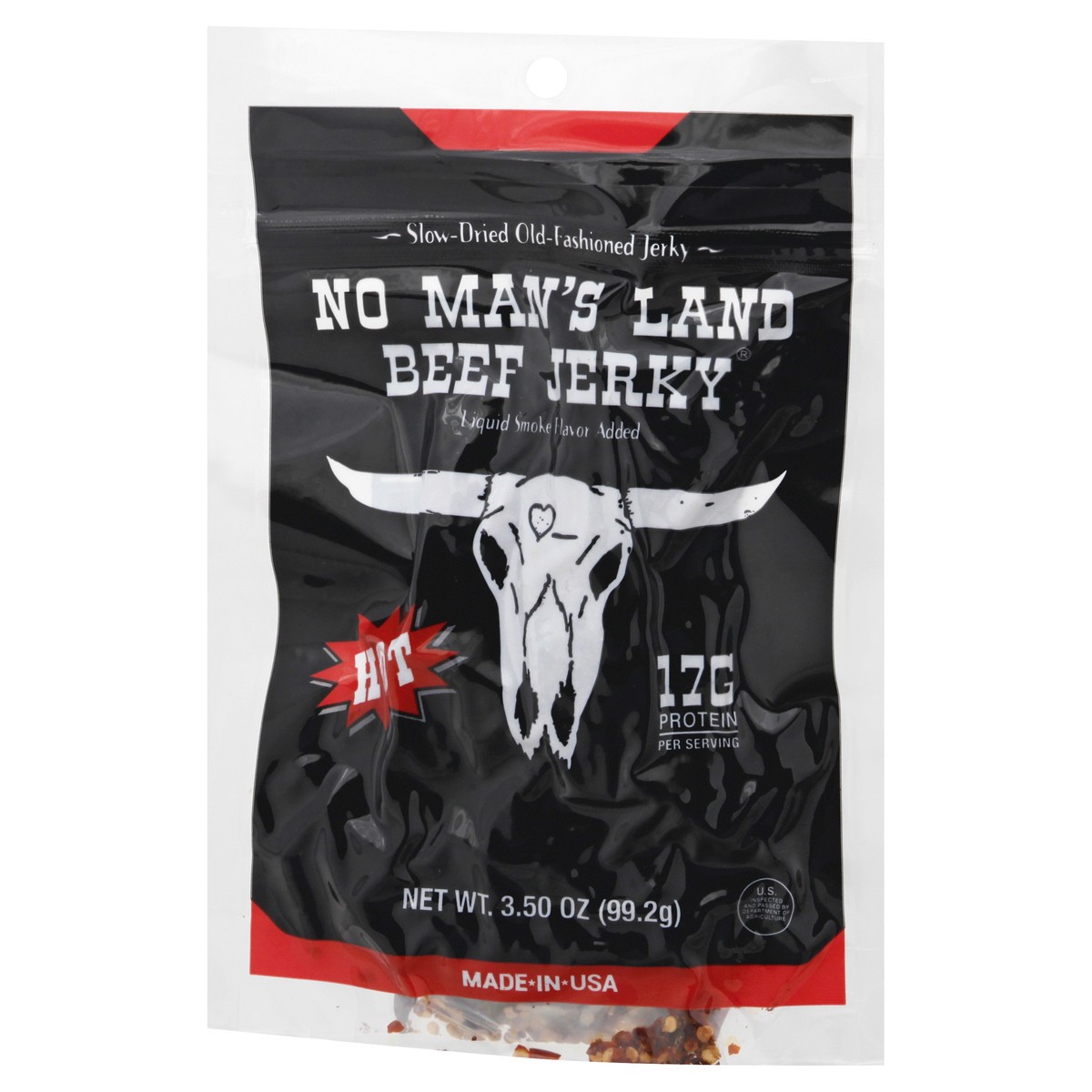 slide 10 of 13, No Man's Land Hot Beef Jerky 3.5 oz, 3.5 oz